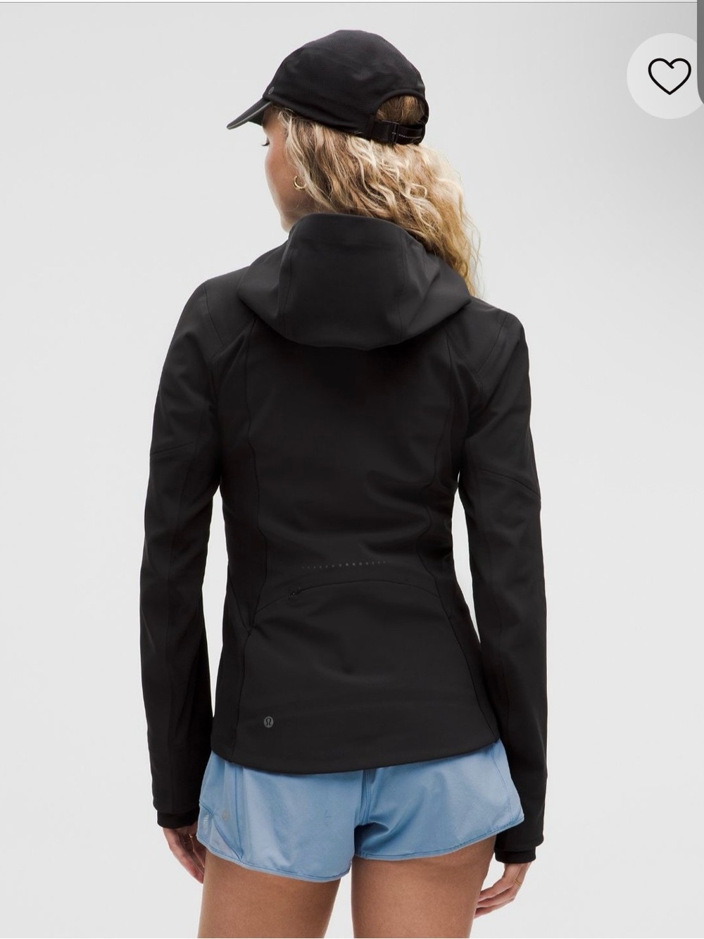 lululemon athletica “Cross Chill Performance” Black Jacket with Hood - Picture 4 of 16